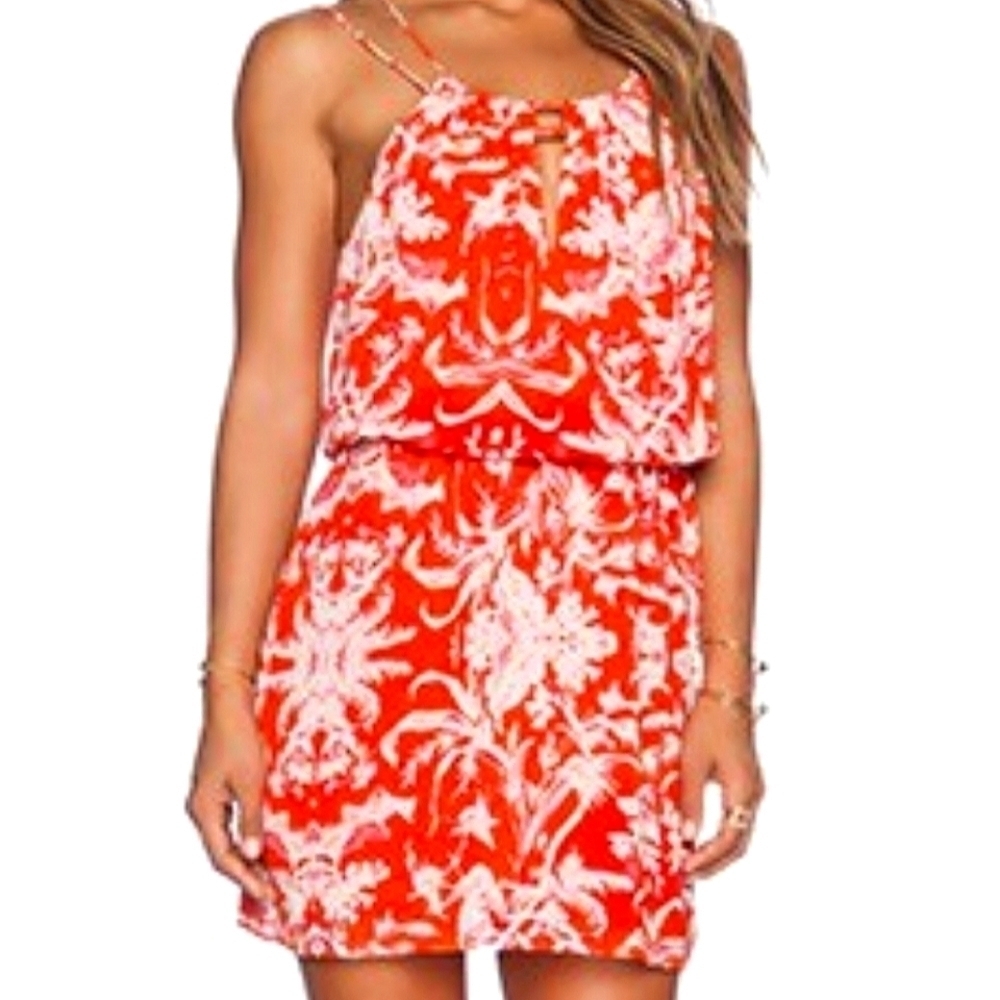 Rory Beca Maia Dress In Bouka‎ 100% Silk Self Ventilated Back Size S